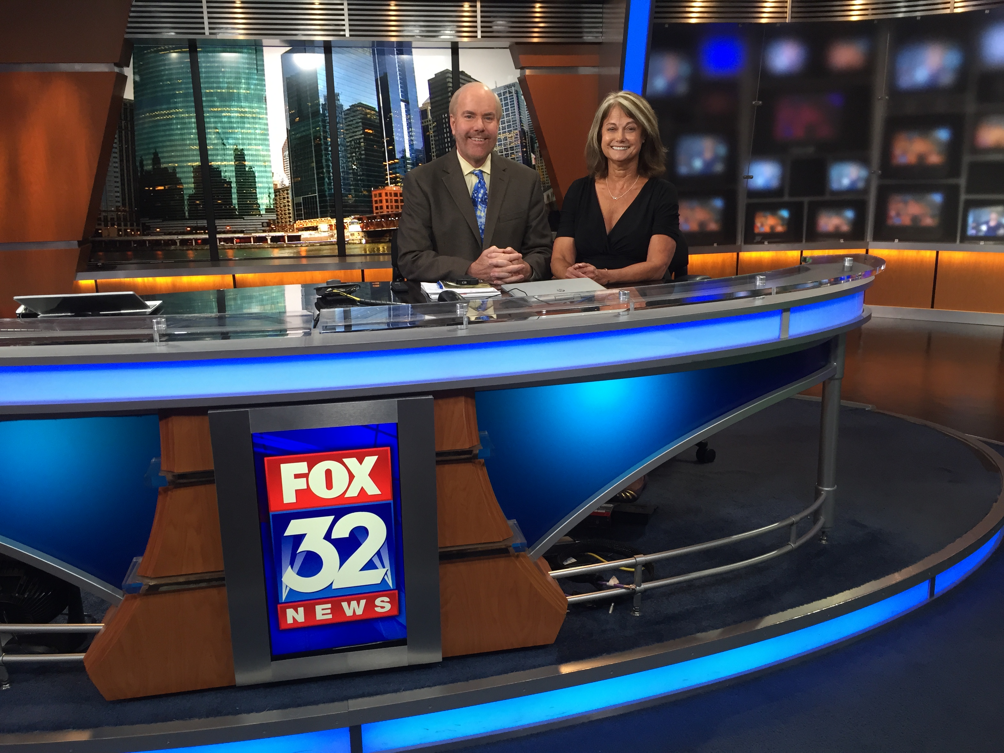 Jane Ammeson at Fox 32 News studio